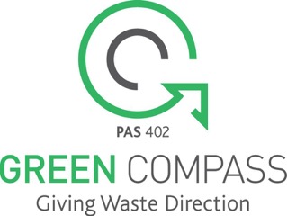 Green Compass Logo English green outer